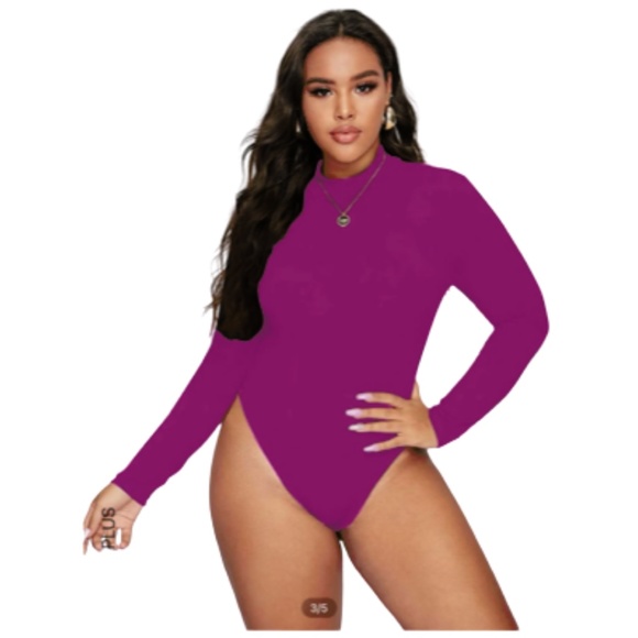 Tops - plus stretch body suit long sleeve